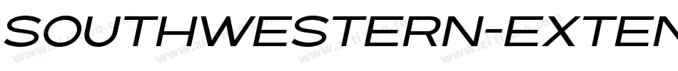 Southwestern-Extended Italic字体转换